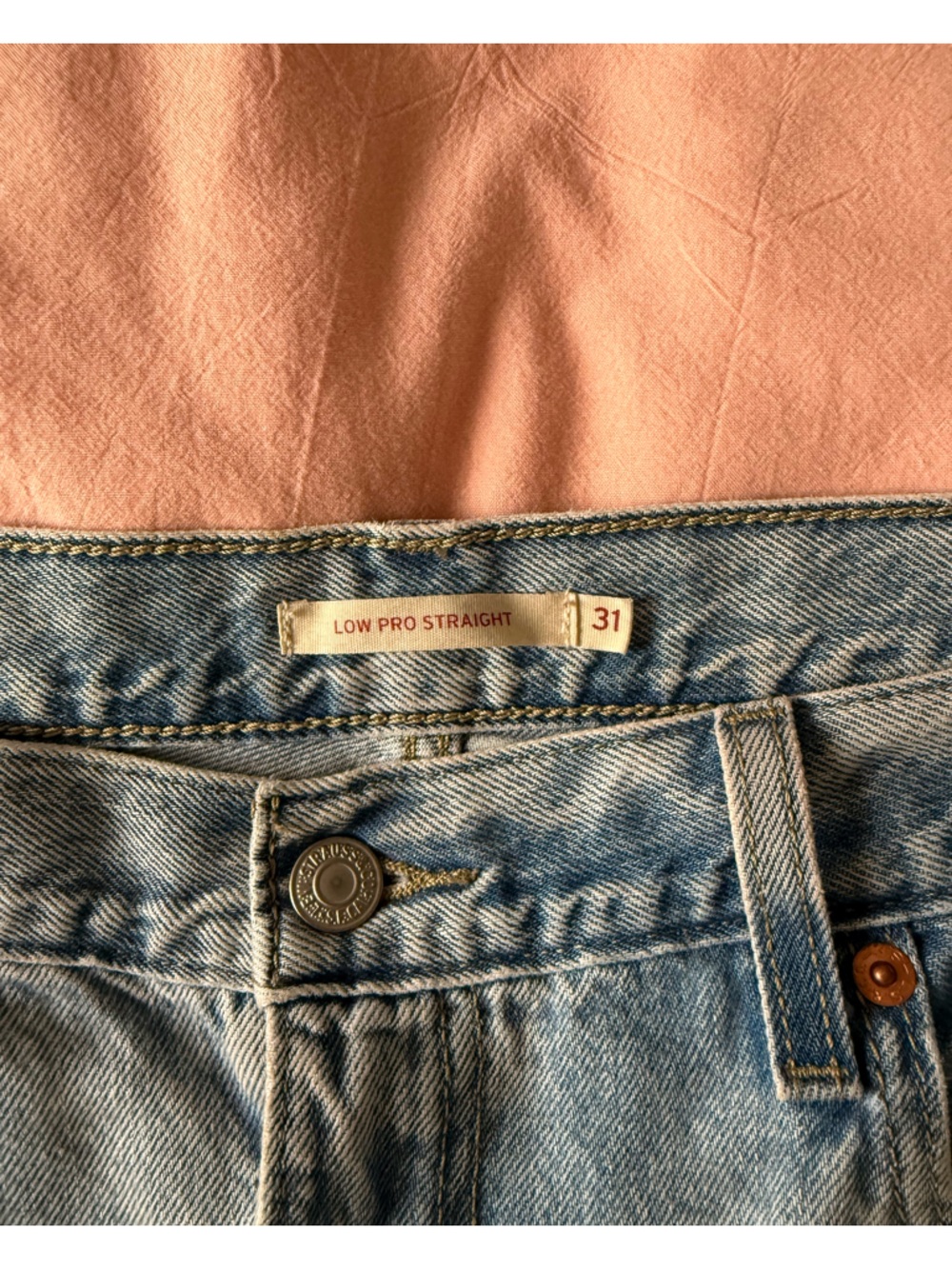 Levi's Light Blue Low Pro Straight Jeans